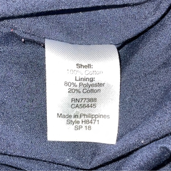 J Crew Navy Eyelet Blue Women's Dress - Picture 6 of 11